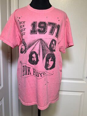 Goodie Two Sleeves Pink Pink Floyd 1971 Distressed Graphic Tee S/M